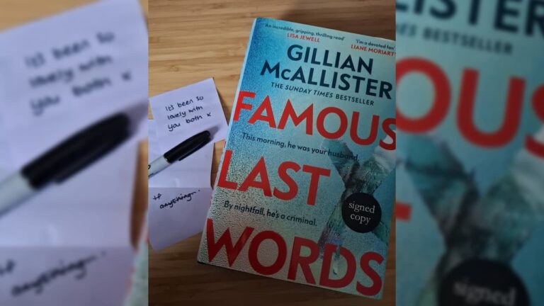 Famous Last Words by Gillian McAllister